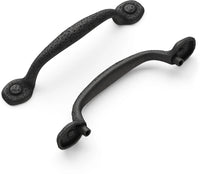 Refined Rustic Collection Pull 3-3/4'' cc Black Iron Finish P3000-BI
