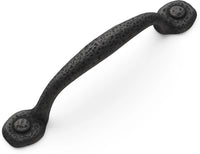 Refined Rustic Collection Pull 3-3/4'' cc Black Iron Finish P3000-BI