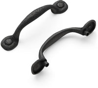 Refined Rustic Collection Pull 3'' cc Black Iron Finish P3001-BI