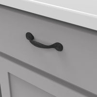 Refined Rustic Collection Pull 3'' cc Black Iron Finish P3001-BI