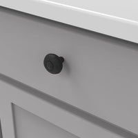Refined Rustic Collection Knob 1-1/2'' Diameter Black Iron Finish P3003-BI