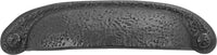 Refined Rustic Collection Cup Pull 3'' & 3-3/4'' cc Black Iron Finish P3004-BI