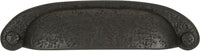 Refined Rustic Collection Cup Pull 3'' & 3-3/4'' cc Black Iron Finish P3004-BI