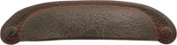 Refined Rustic Collection Cup Pull 3'' & 3-3/4'' cc Rustic Iron Finish P3004-RI