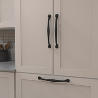 Refined Rustic Collection Appliance Pull 12'' cc Black Iron Finish P3005-BI