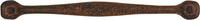 Refined Rustic Collection Appliance Pull 12'' cc Rustic Iron Finish P3005-RI