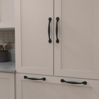 Refined Rustic Collection Appliance Pull 8'' cc Black Iron Finish P3006-BI