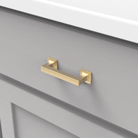 Studio Collection Pull 3'' cc Brushed Golden Brass Finish P3010-BGB