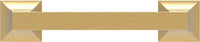 Studio Collection Pull 3-3/4'' cc Brushed Golden Brass Finish P3011-BGB