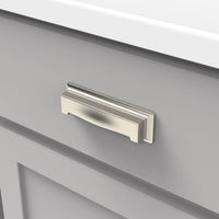 Studio Collection Cup Pull 3'' & 3-3/4'' cc Polished Nickel Finish P3013-14