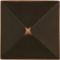 Studio Collection Knob 1-1/4'' Square Oil-Rubbed Bronze Highlighted Finish P3015-OBH
