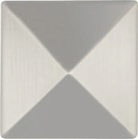 Studio Collection Knob 1-1/4'' Square Stainless Steel Finish P3015-SS