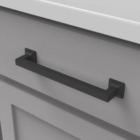 Studio Collection Pull 7-9/16'' cc Matte Black Finish P3019-MB