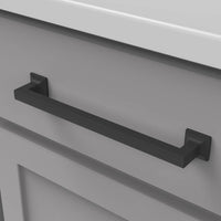 Studio Collection Pull 8-13/16'' cc Matte Black Finish P3026-MB
