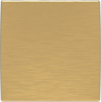 Studio Collection Knob 1-1/4'' Square Brushed Golden Brass Finish P3028-BGB