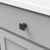 Studio Collection Knob 1-1/4'' Square Oil-Rubbed Bronze Highlighted Finish P3028-OBH