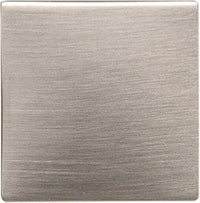 Studio Collection Knob 1-1/4'' Square Satin Nickel Finish P3028-SN