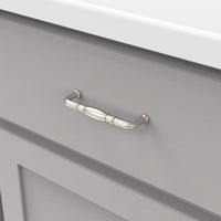Williamsburg Collection Pull 3-3/4'' cc Satin Nickel Finish P3051-15