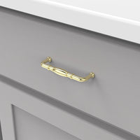 Williamsburg Collection Pull 3-3/4'' cc Polished Brass Finish P3051-PB