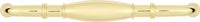 Williamsburg Collection Pull 5-1/16'' cc Polished Brass Finish P3052-PB