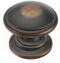 Williamsburg Collection Knob 1-1/4'' Diameter Oil-Rubbed Bronze Highlighted Finish P3053-OBH