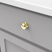 Williamsburg Collection Knob 1-1/4'' Diameter Polished Brass Finish P3053-PB