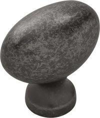 Williamsburg Collection Knob 1-1/4'' X 13/16'' Black Nickel Vibed Finish P3054-BNV