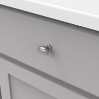 Williamsburg Collection Knob 1-1/4'' X 13/16'' Black Nickel Vibed Finish P3054-BNV