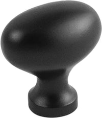 Williamsburg Collection Knob 1-1/4'' X 13/16'' Matte Black Finish P3054-MB