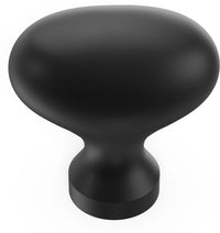 Williamsburg Collection Knob 1-1/4'' X 13/16'' Matte Black Finish P3054-MB