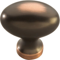 Williamsburg Collection Knob 1-1/4'' X 13/16'' Oil-Rubbed Bronze Highlighted Finish P3054-OBH
