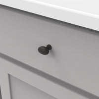 Williamsburg Collection Knob 1-1/4'' X 13/16'' Oil-Rubbed Bronze Highlighted Finish P3054-OBH