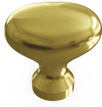 Williamsburg Collection Knob 1-1/4'' X 13/16'' Polished Brass Finish P3054-PB