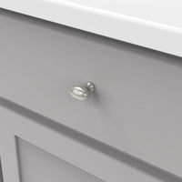 Williamsburg Collection Knob 1-1/4'' X 13/16'' Stainless Steel Finish P3054-SS