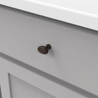 Williamsburg Collection Knob 1-1/4'' X 13/16'' Vintage Bronze Finish P3054-VB