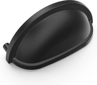 Williamsburg Collection Cup Pull 3'' cc Matte Black Finish P3055-MB