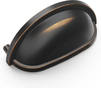 Williamsburg Collection Cup Pull 3'' cc Oil-Rubbed Bronze Highlighted Finish P3055-OBH