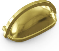 Williamsburg Collection Cup Pull 3'' cc Polished Brass Finish P3055-PB
