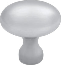Williamsburg Collection Knob 1-3/8'' x 15/16'' Satin Nickel Finish P3058-SN
