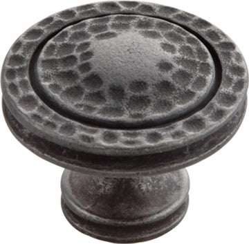 Mountain Lodge Collection Knob 1-3/8'' Diameter Black Iron Finish P3061-BI