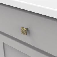 Mountain Lodge Collection Knob 1-1/4'' Square Windover Antique Finish P3062-WOA