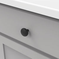 Mountain Lodge Collection Knob 1-3/8'' Diameter Black Iron Finish P3063-BI