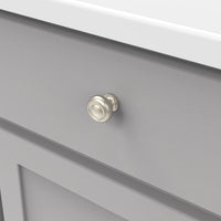 Cottage Collection Knob 1-1/4'' Diameter Satin Nickel Finish P3151-SN