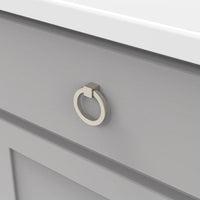 Camarilla Collection Ring Pull 2-1/8'' X 2'' Satin Nickel Finish P3190-SN