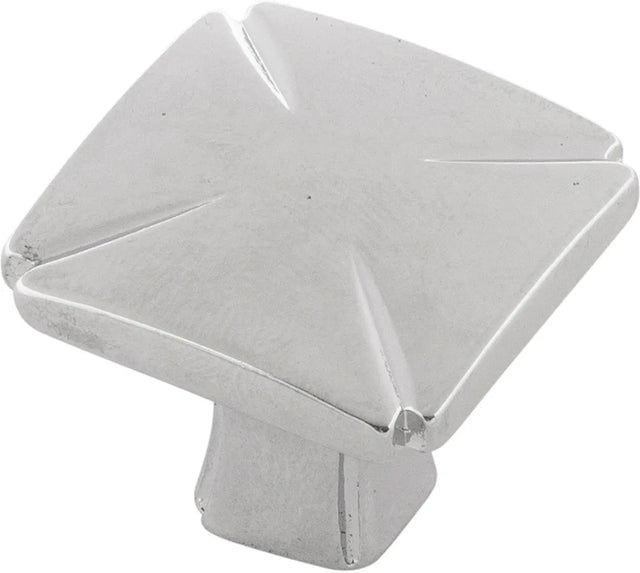 Bridges Collection Knob 1-3/16'' Square Chrome Finish P3230-CH