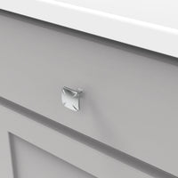 Bridges Collection Knob 1-3/16'' Square Chrome Finish P3230-CH