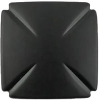 Bridges Collection Knob 1-3/16'' Square Matte Black Finish P3230-MB