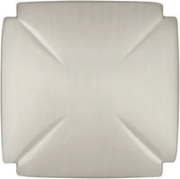 Bridges Collection Knob 1-3/16'' Square Satin Nickel Finish P3230-SN