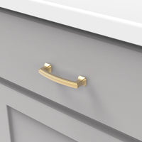 Bridges Collection Pull 3'' cc Brushed Golden Brass Finish P3231-BGB