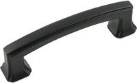 Bridges Collection Pull 3'' cc Matte Black Finish P3231-MB
